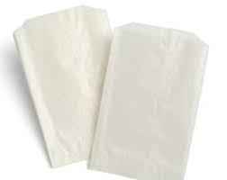 Plastic Ping Bags Flat White Merchandise Bags